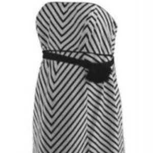 A Pea in the Pod Maternity Chevron Strapless Dress